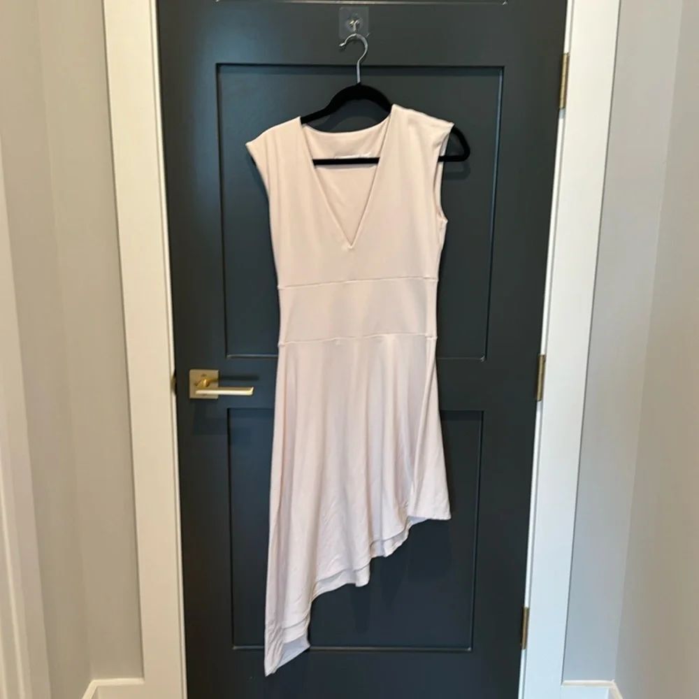 Susana Monaco Cream Asymmetrical Dress Size M Barely Worn
